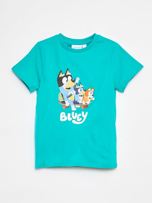 T-shirt met korte mouw en 'Bluey'-print - Kiabi