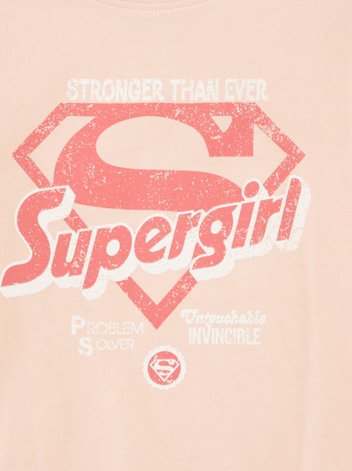 T-shirt met korte mouw en DC Comics/Superman-print voor en achter - Kiabi