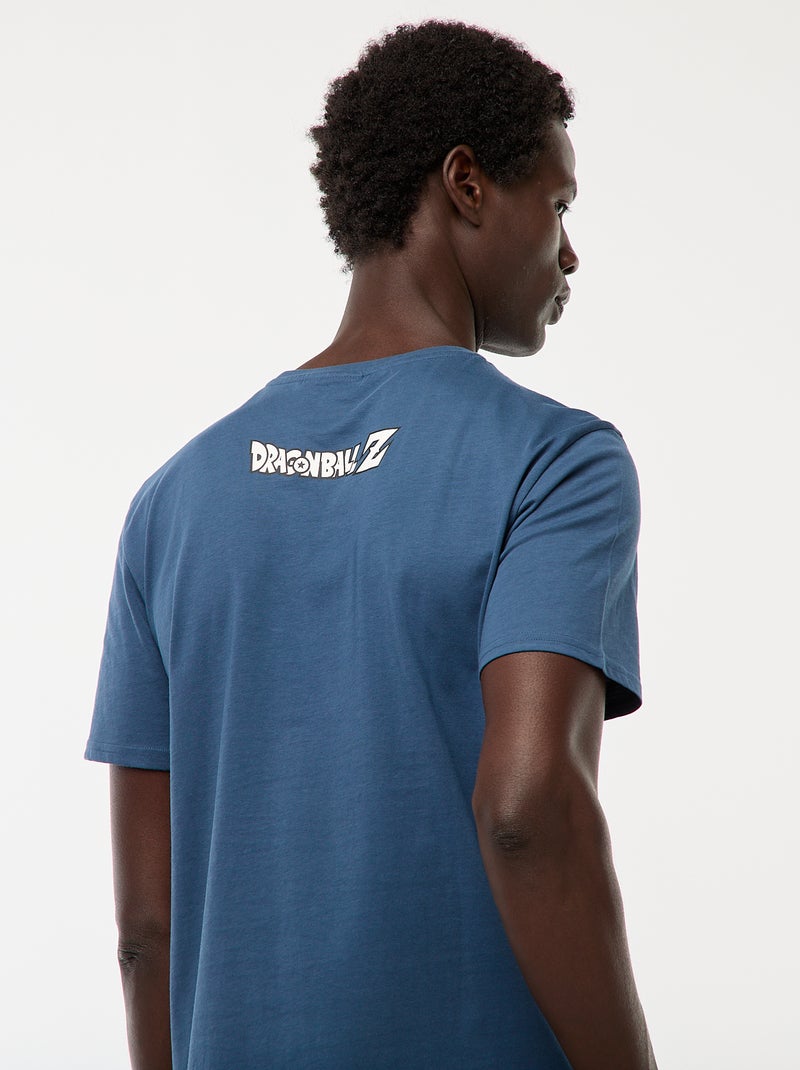 T-shirt met korte mouw en Dragon Ball Z-print Blauw - Kiabi