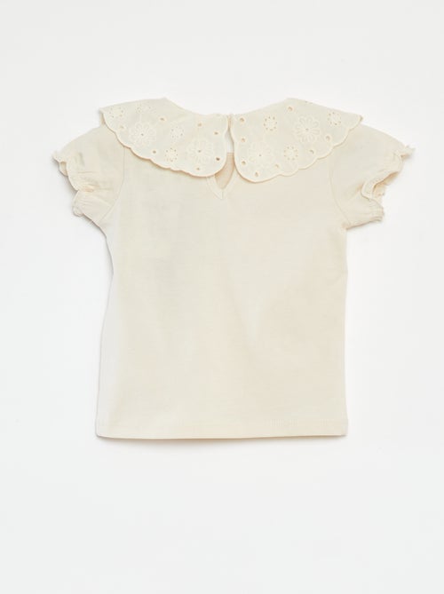 T-shirt met korte mouw en kraagje - Kiabi