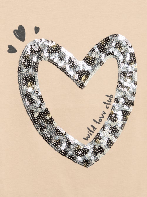 T-shirt met korte mouw en leuk detail - Kiabi