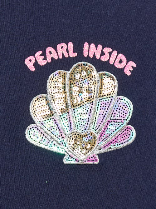 T-shirt met korte mouw en leuk detail - Kiabi