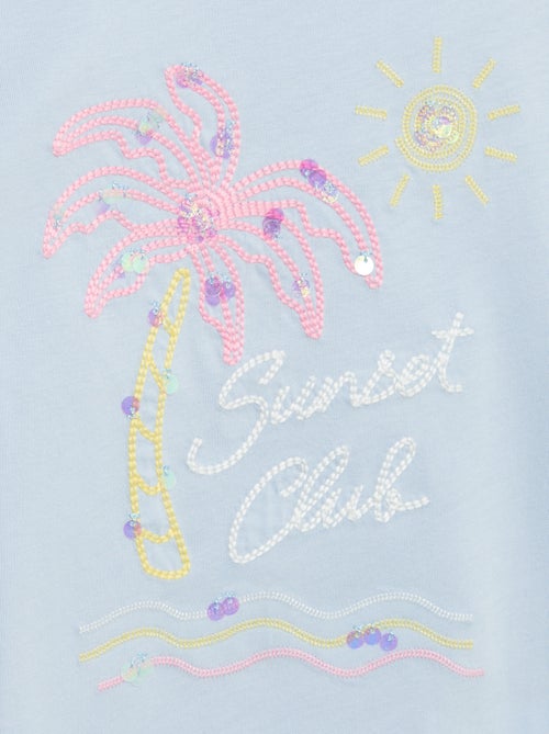T-shirt met korte mouw en leuk detail - Kiabi