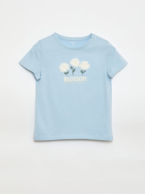 T-shirt met korte mouw en leuk detail - Kiabi