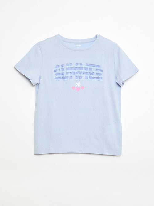 T-shirt met korte mouw en leuk detail - Kiabi