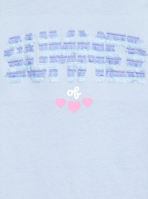 T-shirt met korte mouw en leuk detail - Kiabi