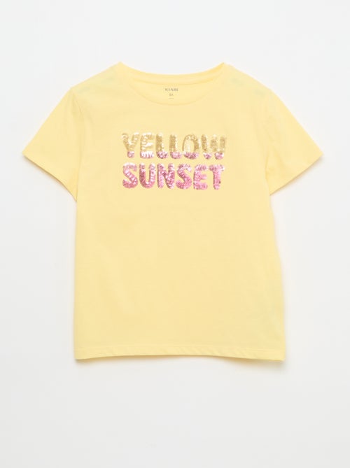 T-shirt met korte mouw en leuk detail - Kiabi