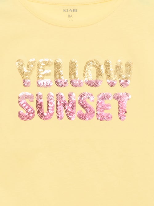 T-shirt met korte mouw en leuk detail - Kiabi