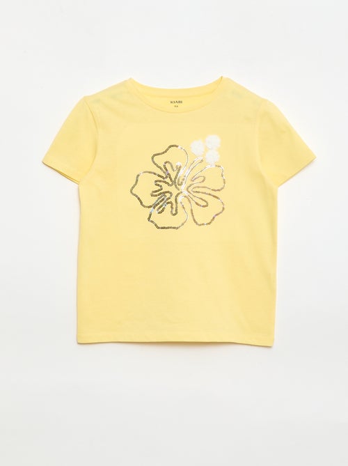 T-shirt met korte mouw en leuk detail - Kiabi