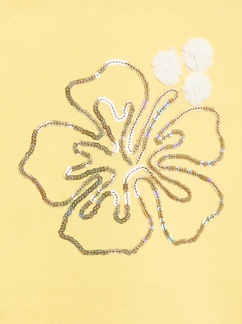 T-shirt met korte mouw en leuk detail - Kiabi