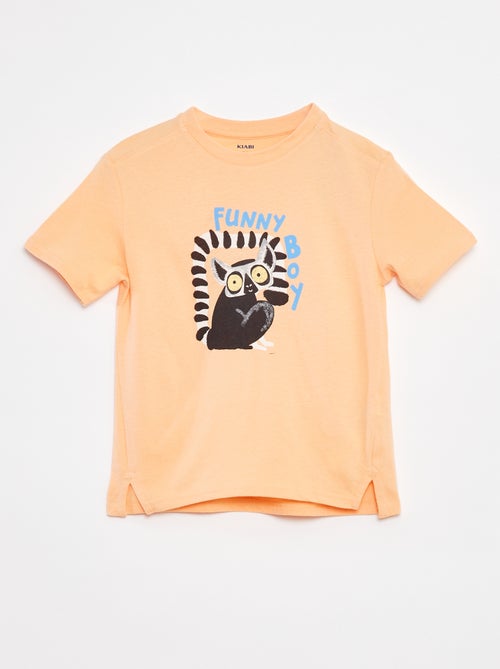 T-shirt met korte mouw en leuk detail - Kiabi