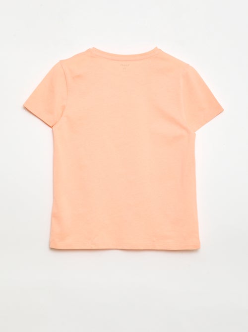 T-shirt met korte mouw en leuk detail - Kiabi