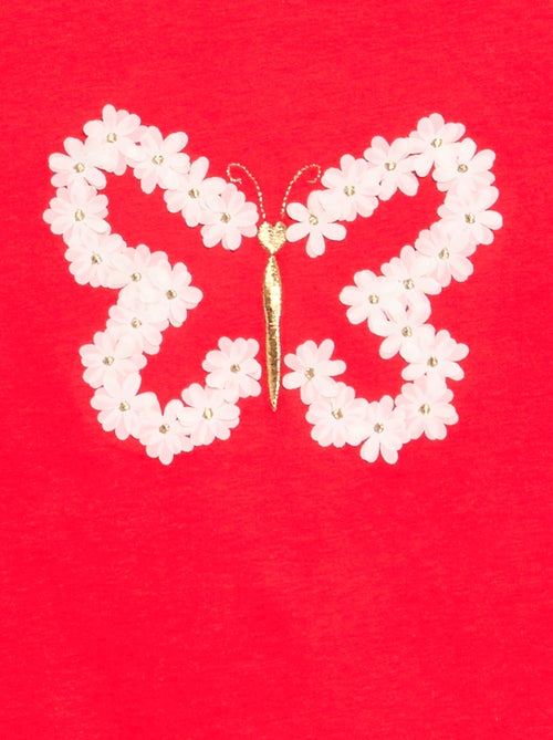 T-shirt met korte mouw en leuk detail - Kiabi