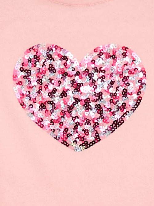 T-shirt met korte mouw en leuk detail - Kiabi