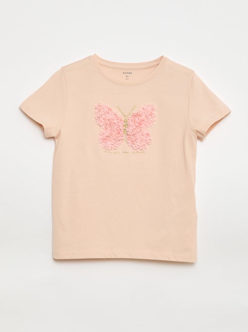 T-shirt met korte mouw en leuk detail - Kiabi