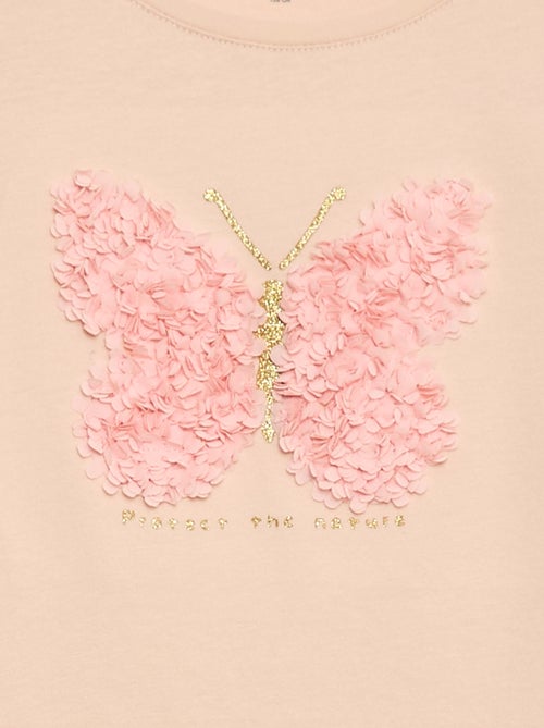 T-shirt met korte mouw en leuk detail - Kiabi