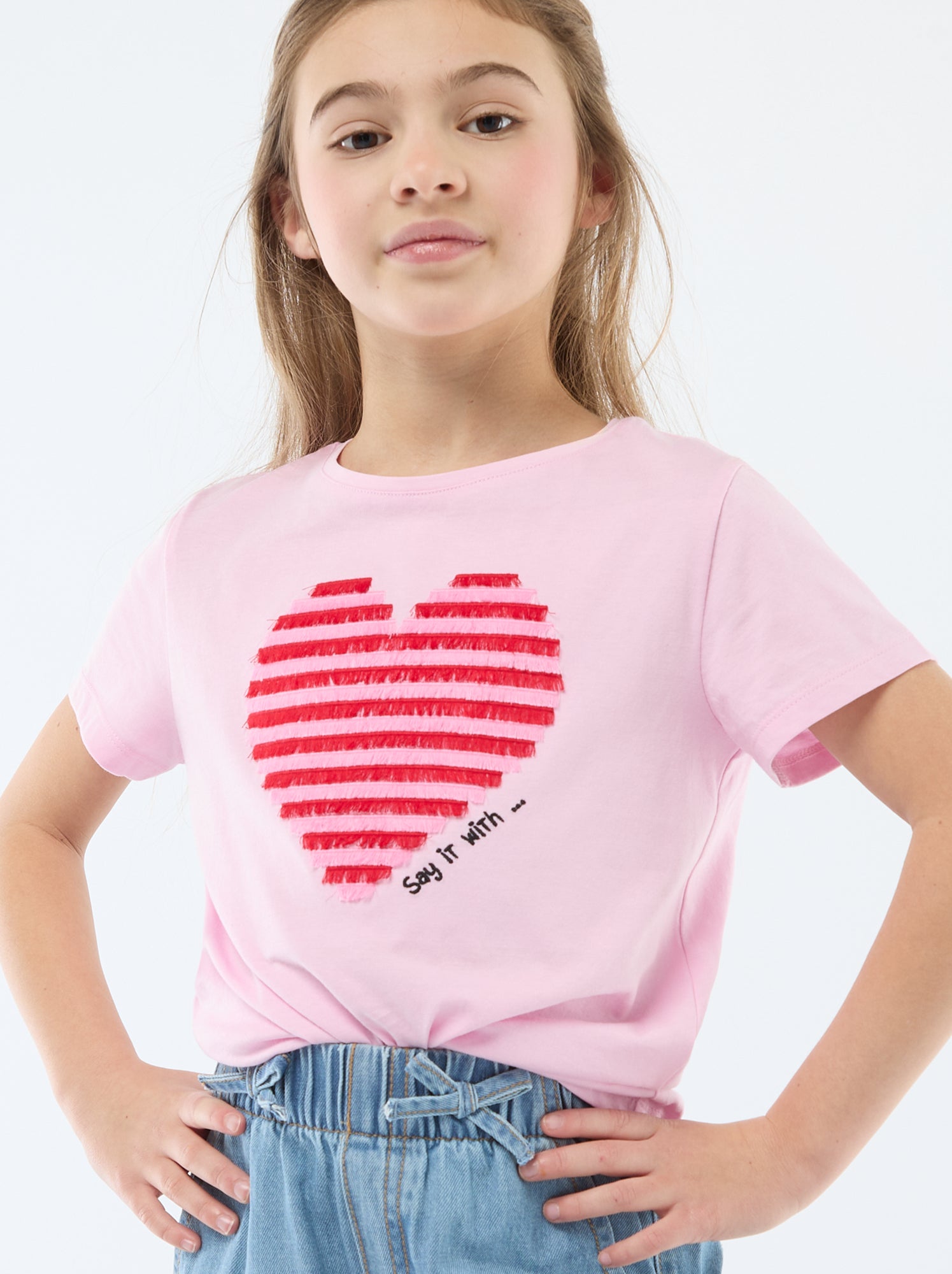T-shirt met korte mouw en leuk detail
