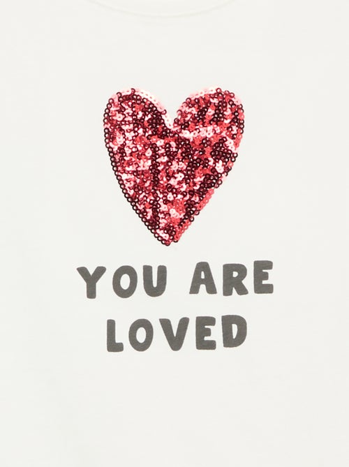 T-shirt met korte mouw en leuk detail - Kiabi