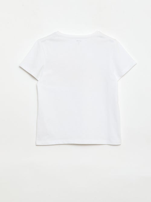 T-shirt met korte mouw en leuk detail - Kiabi