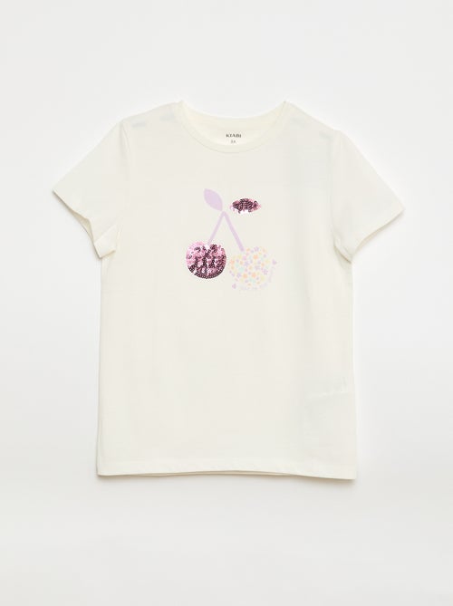T-shirt met korte mouw en leuk detail - Kiabi