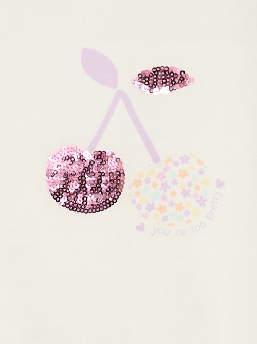 T-shirt met korte mouw en leuk detail - Kiabi