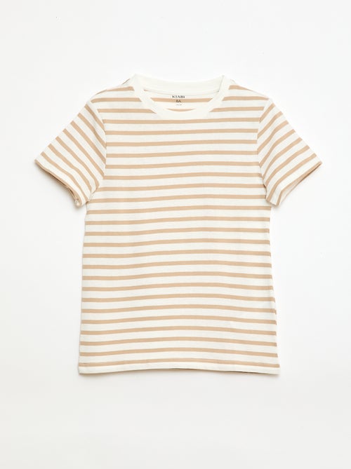 T-shirt met korte mouw en motiefje - Kiabi