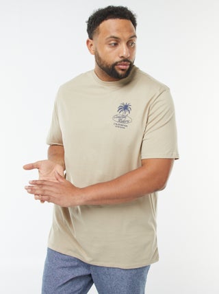 T-shirt met korte mouw en motiefje