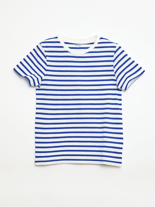 T-shirt met korte mouw en motiefje - Kiabi
