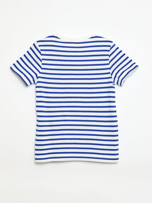 T-shirt met korte mouw en motiefje - Kiabi