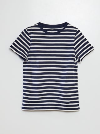 T-shirt met korte mouw en motiefje