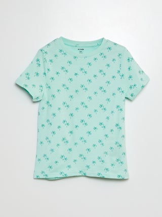 T-shirt met korte mouw en motiefje