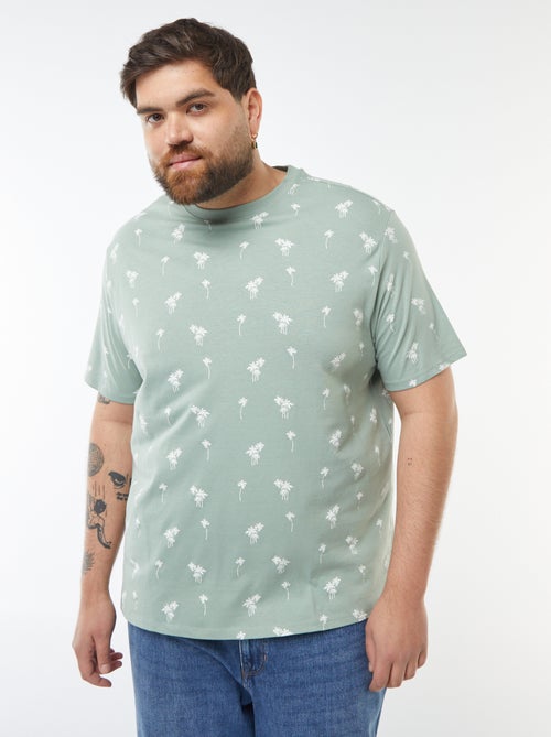 T-shirt met korte mouw en motiefje - Kiabi