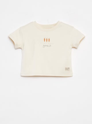 T-shirt met korte mouw en print - cradle to cradle