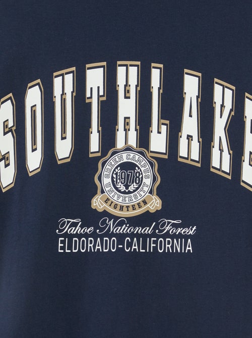 T-shirt met korte mouw en print - So Easy - Kiabi