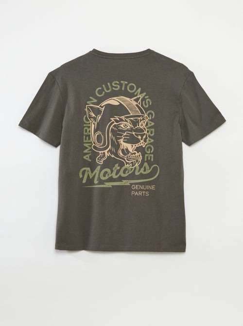 T-shirt met korte mouw en print - So Easy - Kiabi