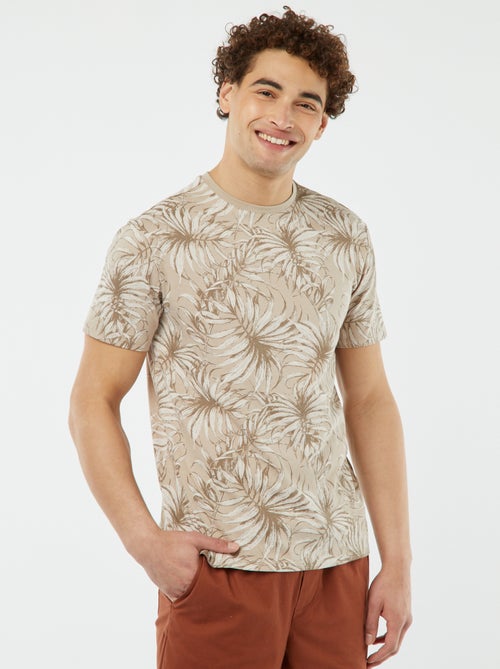 T-shirt met korte mouw en print - Kiabi