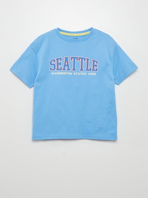 T-shirt met korte mouw en print - Kiabi
