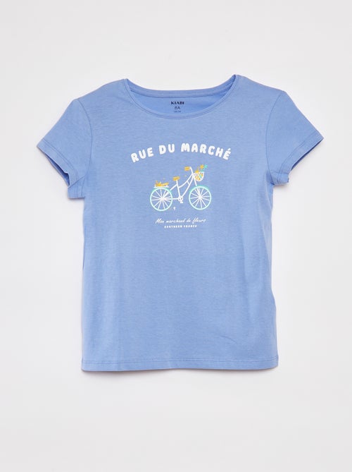 T-shirt met korte mouw en print - Kiabi