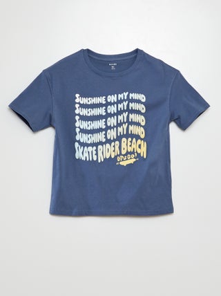 T-shirt met korte mouw en print