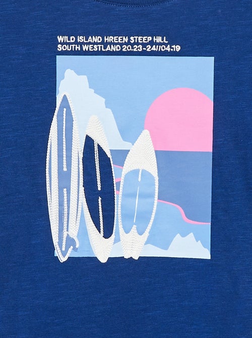 T-shirt met korte mouw en print - Kiabi