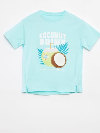 T-shirt met korte mouw en print