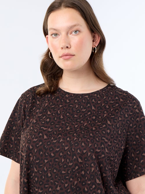 T-shirt met korte mouw en print - Kiabi