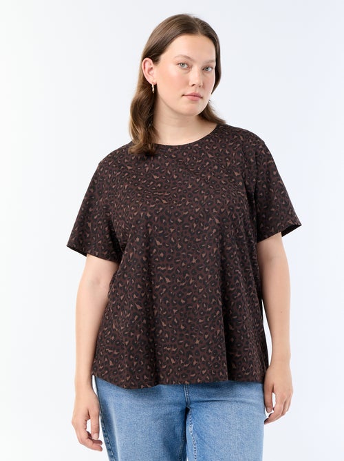 T-shirt met korte mouw en print - Kiabi