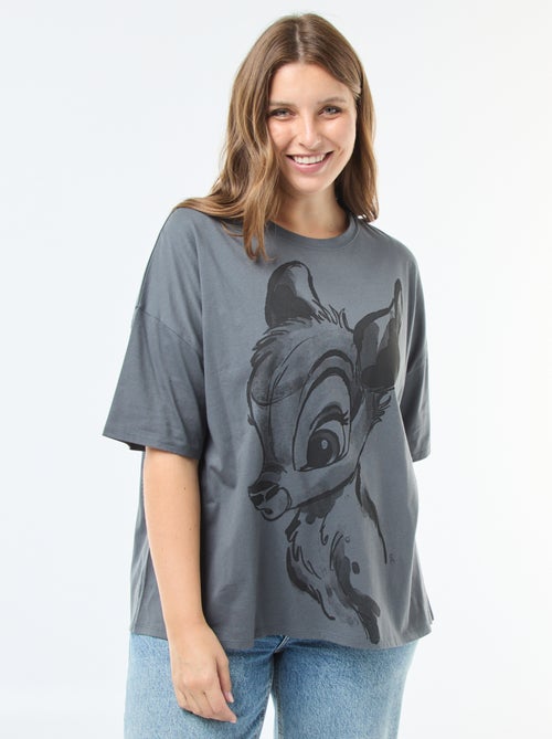 T-shirt met korte mouw en print 'Disney' 'Bambi' - Kiabi