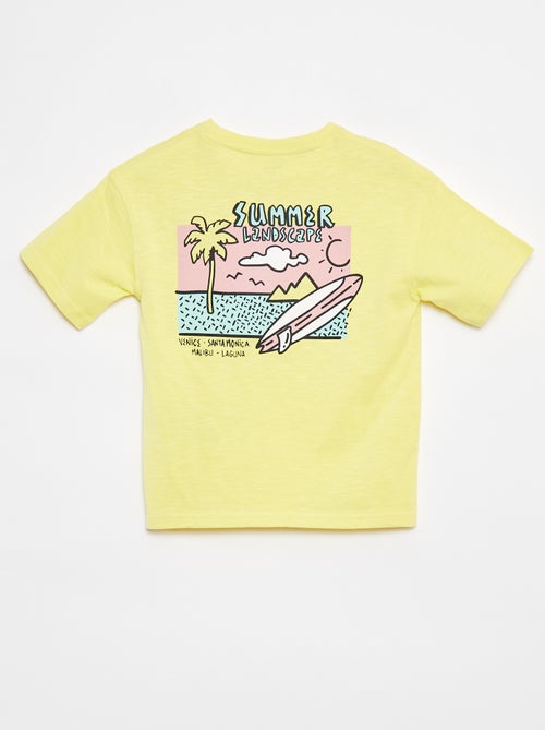 T-shirt met korte mouw en print - Kiabi