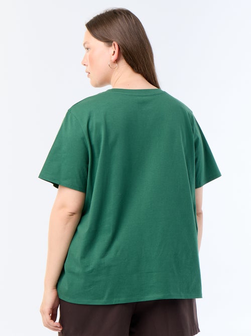 T-shirt met korte mouw en print - Kiabi