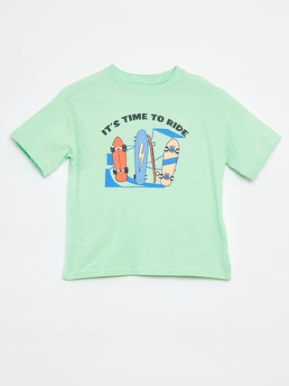 T-shirt met korte mouw en print