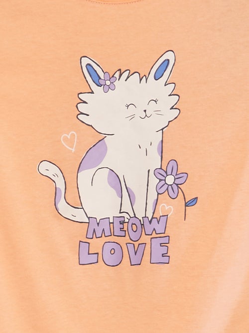 T-shirt met korte mouw en print - Kiabi