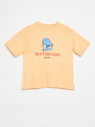 T-shirt met korte mouw en print