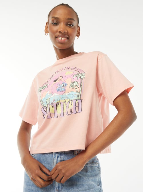 T-shirt met korte mouw en print - Kiabi